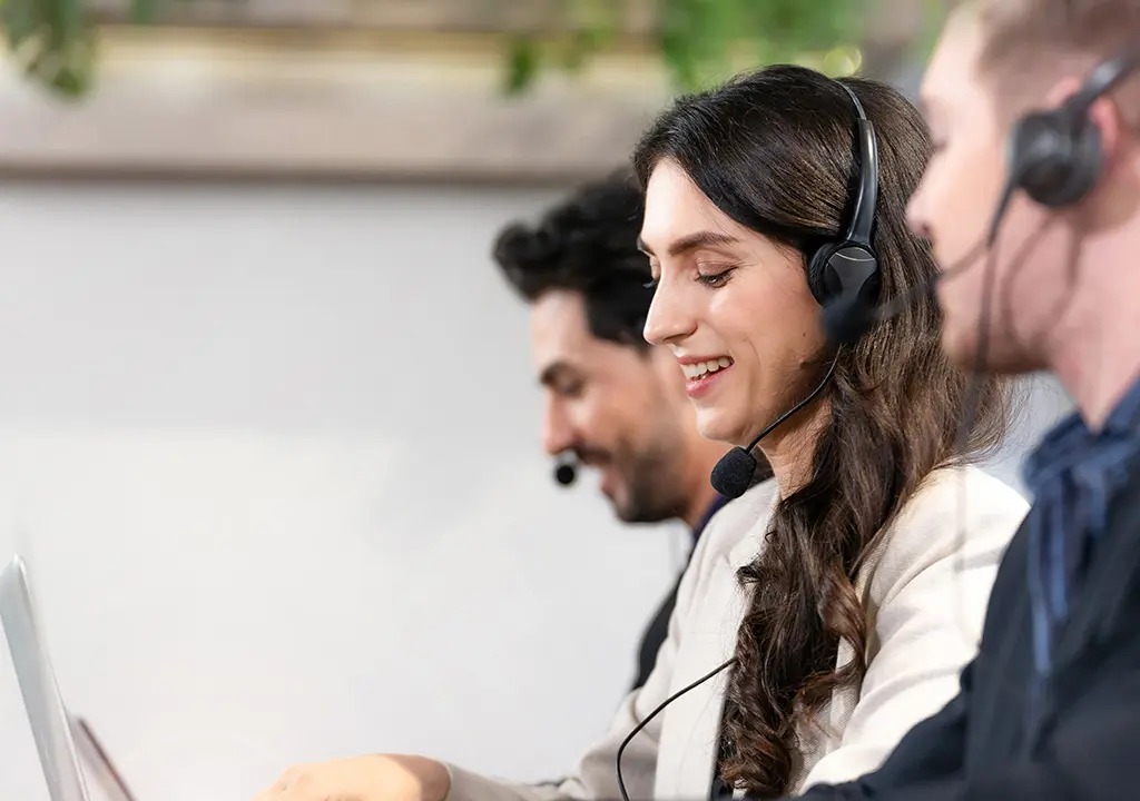 Call centre team.
