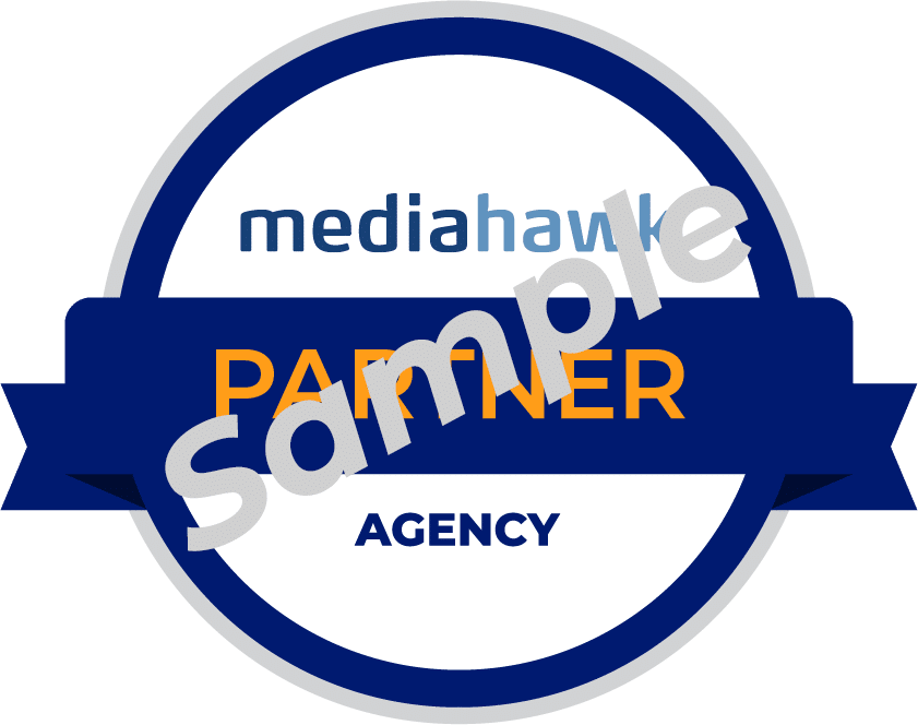 Mediahawk Agency Partner badge - sample