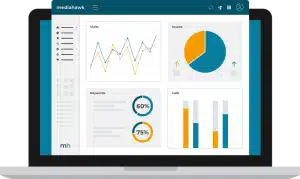 Graphic of Mediahawk marketing analytics platform