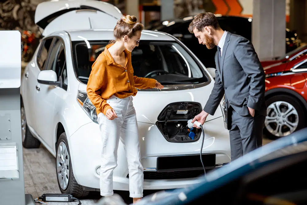 Electric vehicle - EV - auto dealership