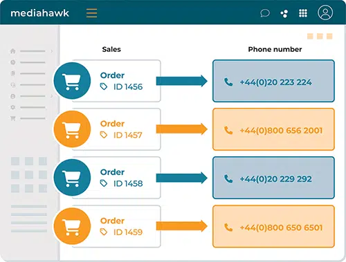 Sales Matching screen