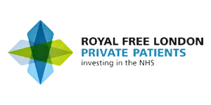 The Royal Free Hospital logo.
