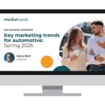 Graphic of a screen with on-demand webinar image